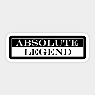 absolute legend Sticker